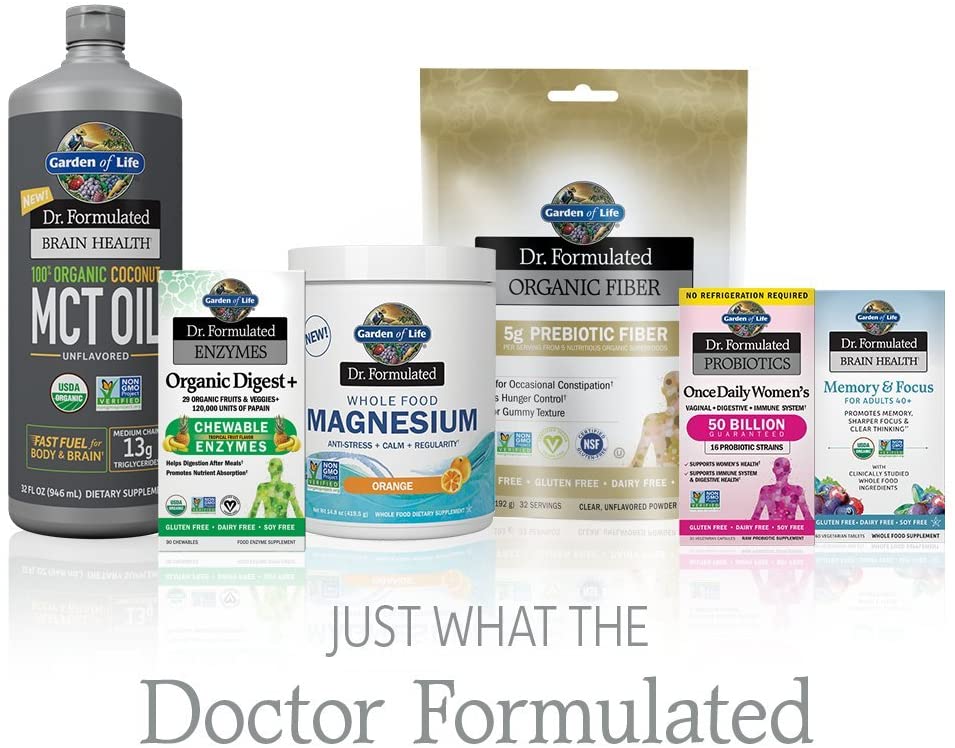 Garden of Life Dr. Formulated Brain Health 100% Organic Coconut MCT Oil 32 fl oz Unflavored, 13g MCTs, Keto & Paleo Diet Friendly Body & Brain Fuel, Certified Non-GMO Vegan & Gluten Free, Hexane-Free جاردين اوف لايف ، زيت م س ت من جوز الهند العضوى 100%، لصحة المخ ووقود سريع للجسم والمخ ، 946 مل - Image 9