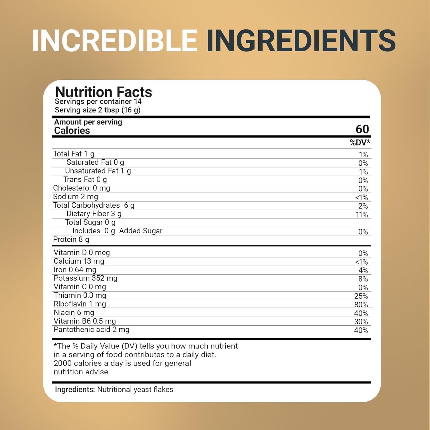 Dr. Berg Premium Nutritional Yeast Flakes | Non-Fortified Natural B Vitamins | 227 gm - Image 2