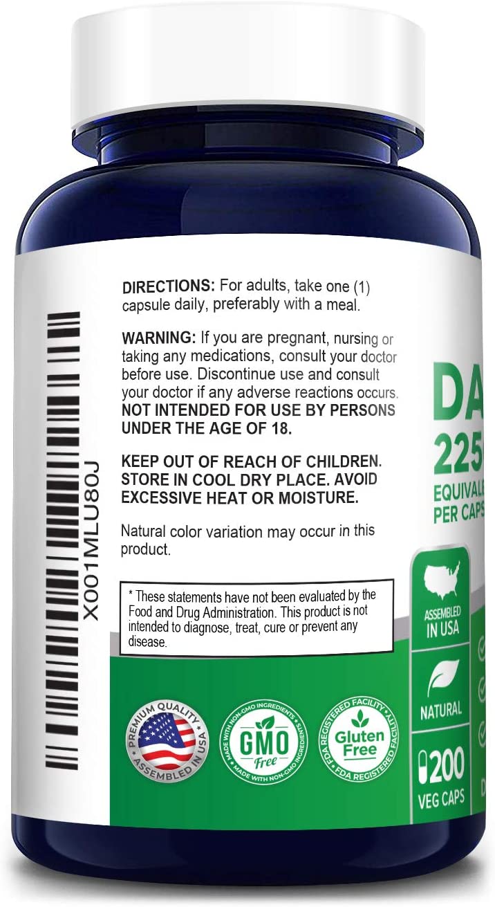 Nusapure Dandelion Extract 2250mg, 200 Capsules مستخلص الهندباء 2250 مجم للجرعة ، 200 كبسولة - Image 3