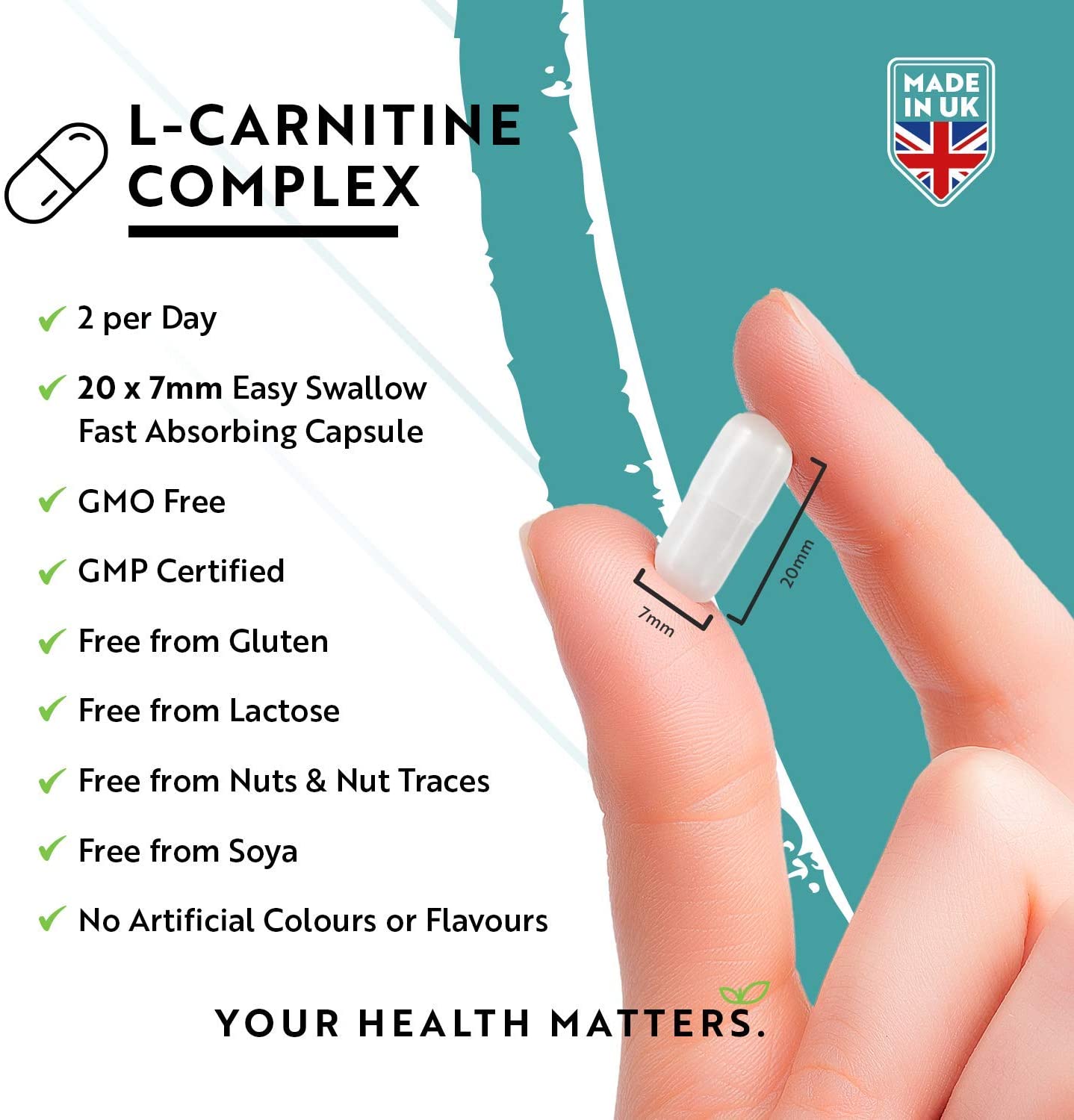 Nutravita L-Carnitine Complex - High Strength Capsules with Added Riboflavin, Biotin, Chromium, Vitamin D, B3 & B6 - Macronutrient & Energy Yielding Metabolism - 150 Vegan Capsules نيوترافيتا ل_الكارنيتين مركب لصحة التمثيل الغذائى وزيادة إنتاج الطاقة ، 150 كبسولة نباتية - Image 5
