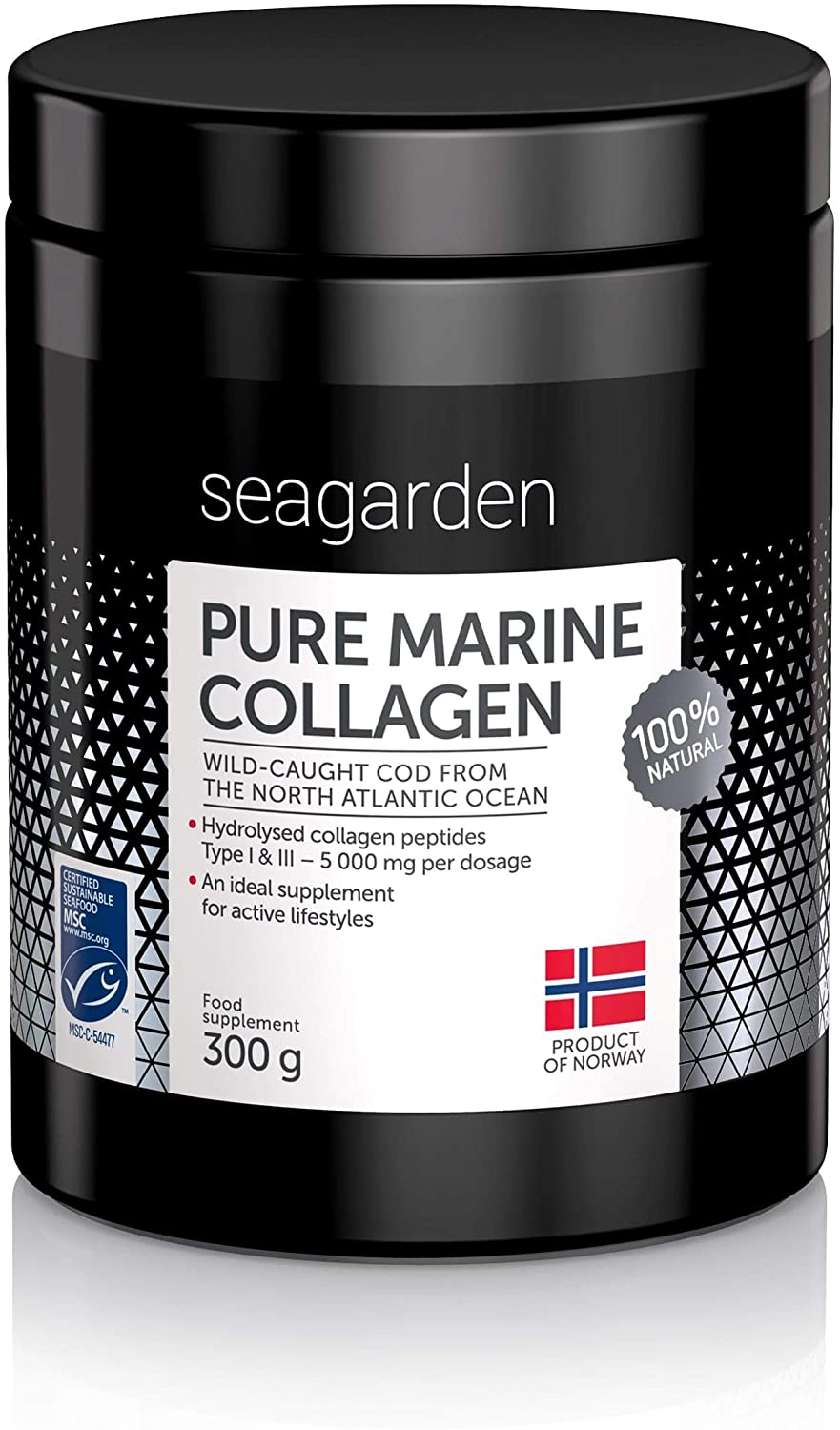 Seagarden, Norwegian Marine Collagen Powder, 300 gm