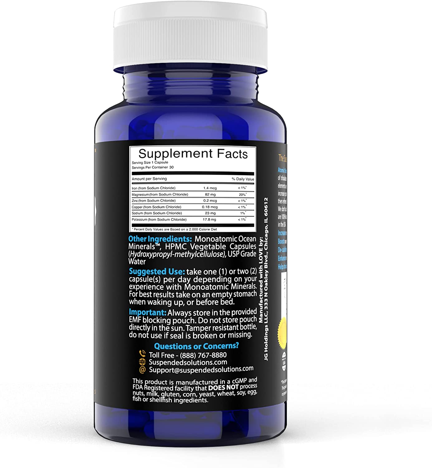 Suspended Solutions - Atomic ORMUS - Capsules - MONATOMIC Gold Capsules - 100% Pure ORMUS Powder - 100% Vegan - ormus Gold, monatomic Gold,(30 Capsules) - Image 4