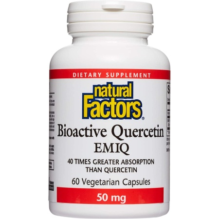 Natural Factors Bioactive Quercetin EMIQ 60 Capsules