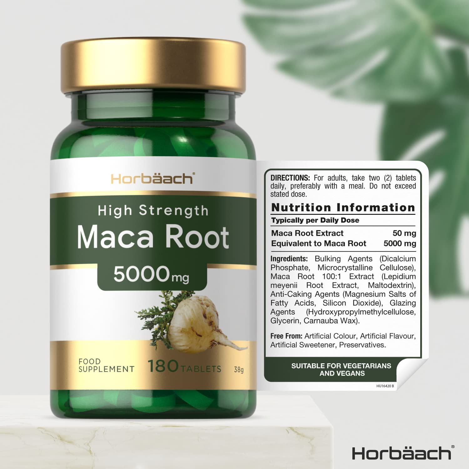 Maca Root 5000mg | 180 Vegan Tablets | High Strength Peruvian Maca Root Extract | Natural Booster Supplement for Men 180 Tablets - Image 5