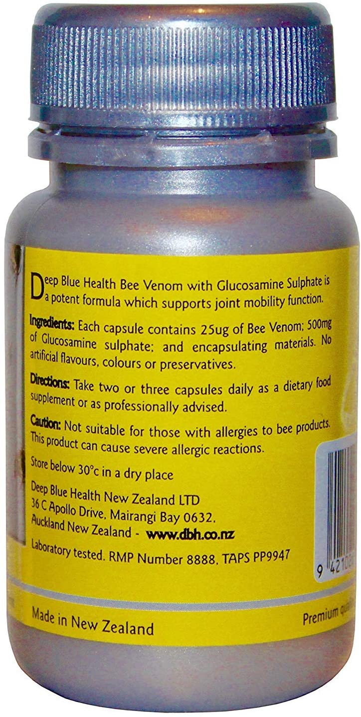 Deep Blue Health Bee Venom 500mg (90 Caps) - Image 2