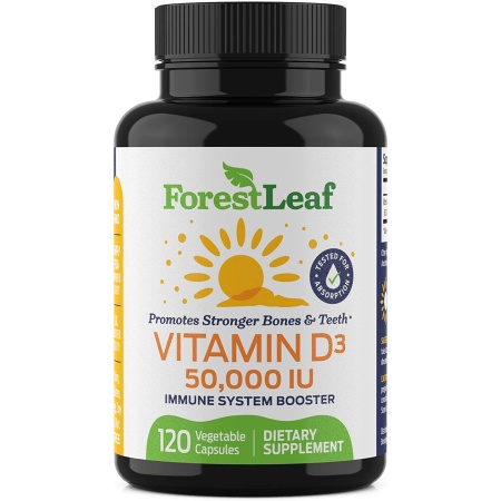 ForestLeaf Vitamin D3 50000 IU - 120 Capsules