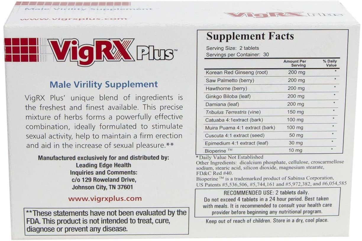 Leading Edge Health VigRX Plus 60 Tablets - Image 2