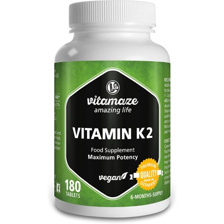 Vitamaze amazing life Vitamin K2 ,180 tablets فيتامين ك2، 180قرص