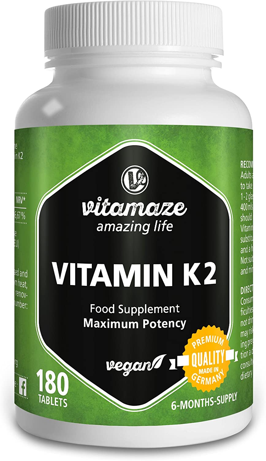 Vitamaze amazing life Vitamin K2 ,180 tablets فيتامين ك2، 180قرص