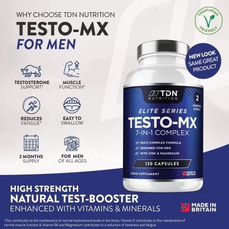 TDN Testo-MX Testosterone Booster -120 Capsules