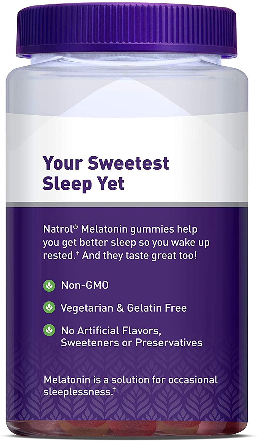 Natrol Melatonin 10mg Gummy, 140 Count ناترول ميلاتونين جامى 10 مجم للجرعة ، للسقوط فى النوم بسرعة ، وتظل نائما لفترة أطول ، 140 جامى - Image 4