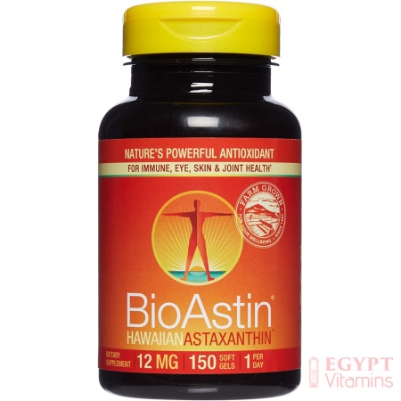 Nutrex Hawaii, BioAstin Hawaiian Astaxanthin 12 mg, Boosts Immunity and Supports Eye, Skin and Joint Health, 150 Countبيواستين استازانثين 12 مجم لدعم صحة الجهاز المناعى والعين والمفاصل والقلب، 150 سوفت جيل