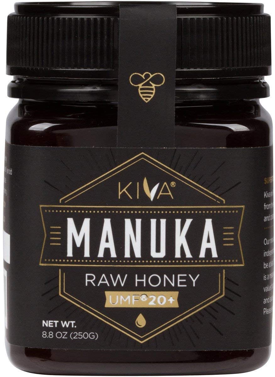 Kiva Raw Manuka Honey, Certified UMF 20+ (MGO 825+) - 250 Grams