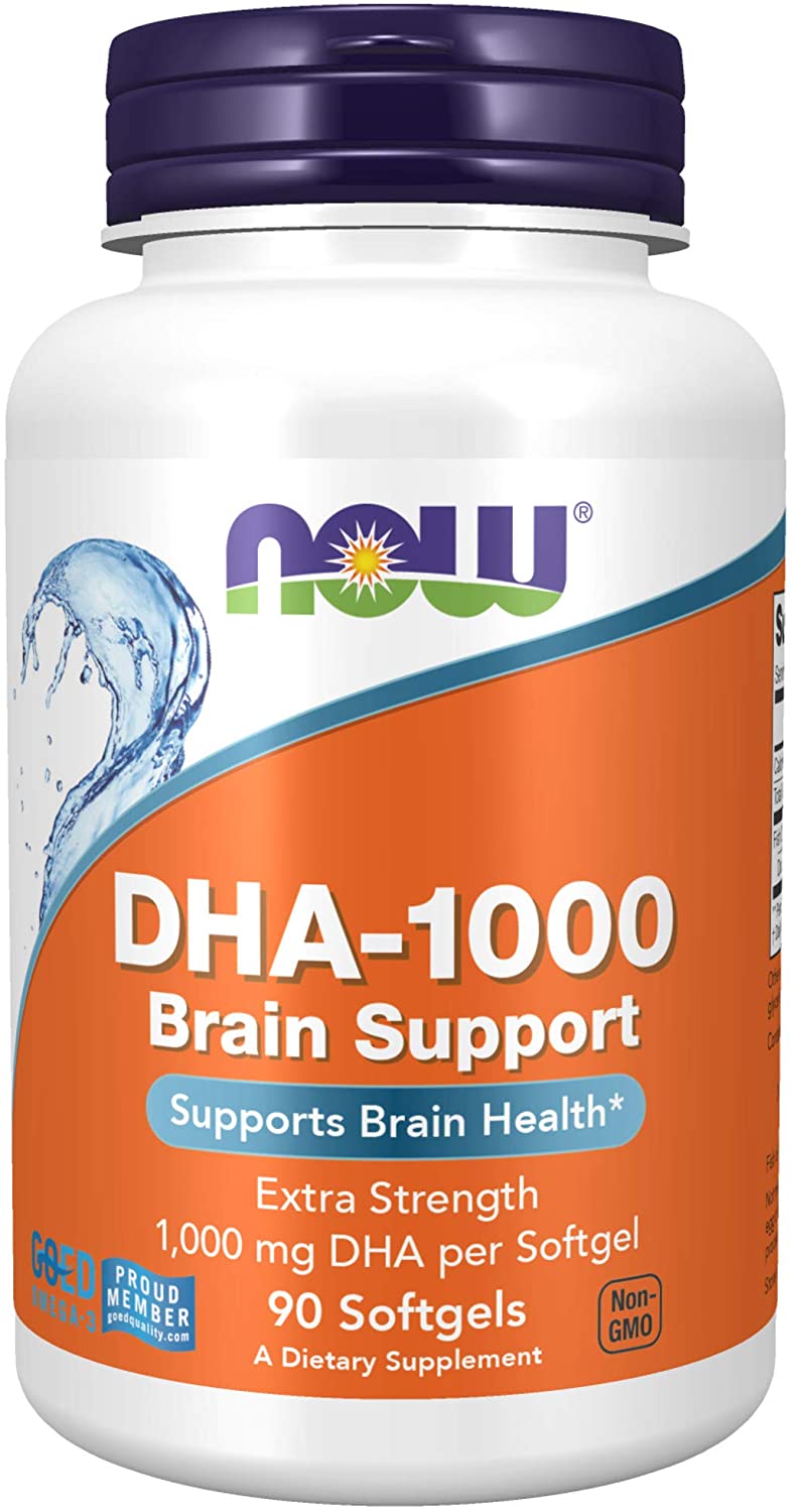 Now Supplements DHA 1000 mg Brain Support, 90 softgelsناو ، د ھ أ من زيت السمك 1000 مجم ، لصحة المخ ، 90 سوفت جيل