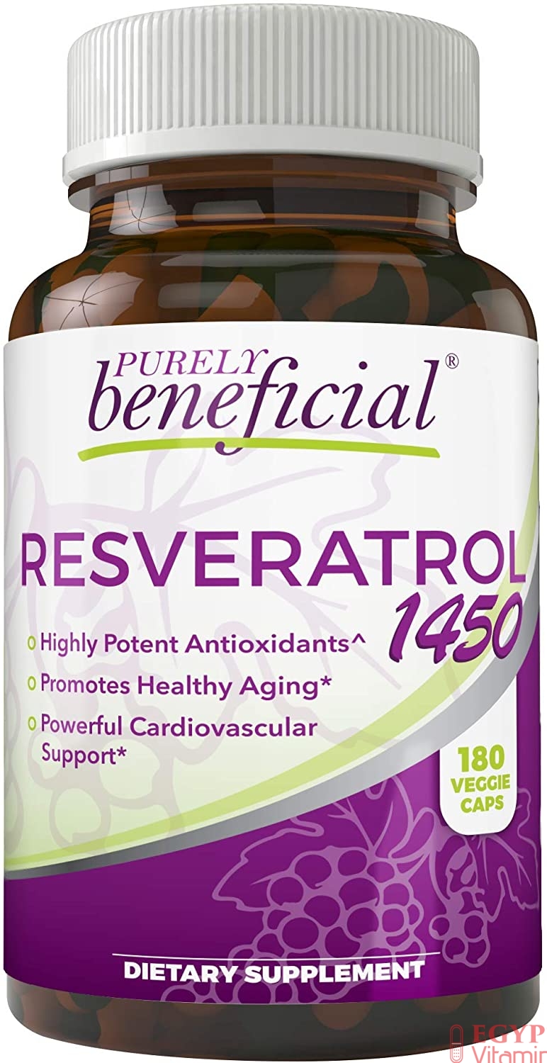 PURELY beneficial, RESVERATROL 1450 mg, 180 Capsules