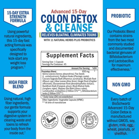 ingredients of colon cleans
