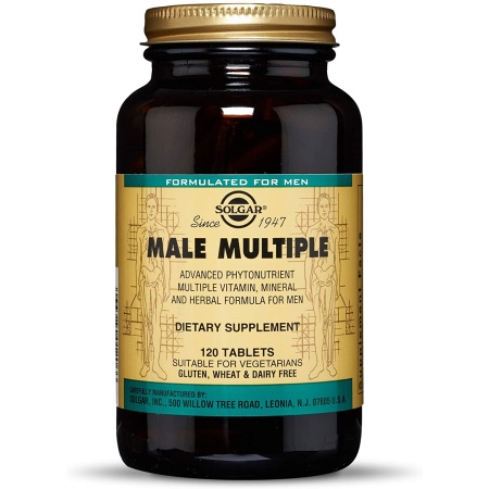 Solgar Male Multiple - Multivitamins and Multiminerals for Men, 120 Tablets