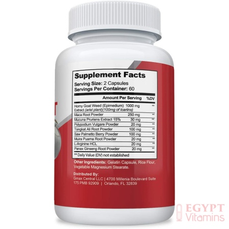 Nusapure Horny Goat Weed ingredients