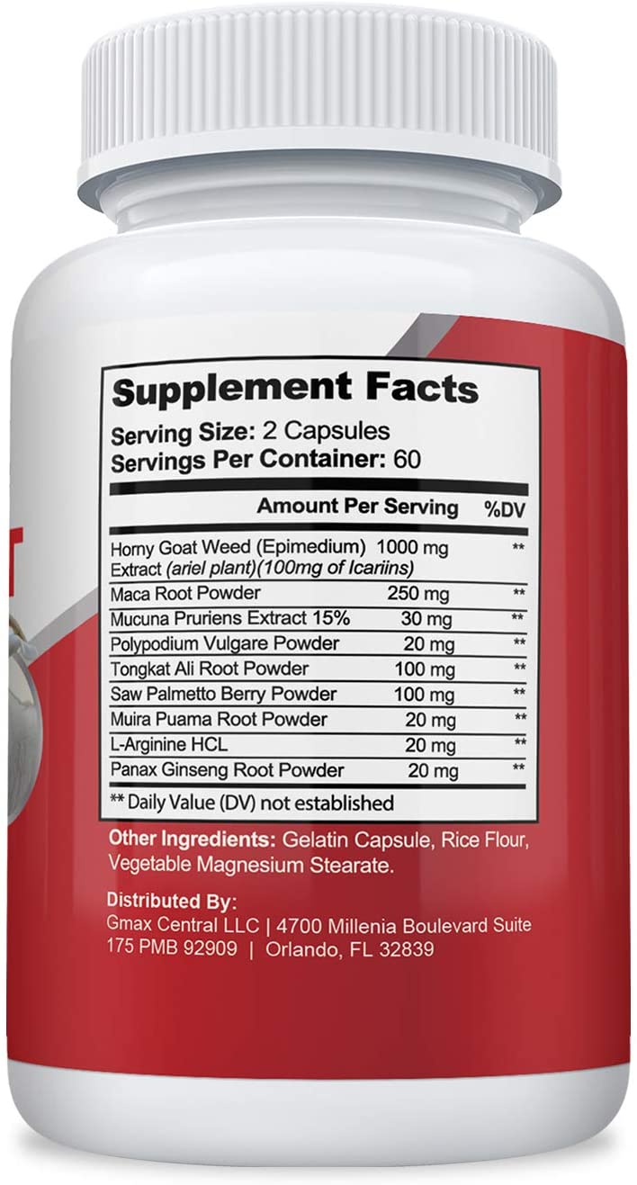 Nusapure Horny Goat Weed ingredients