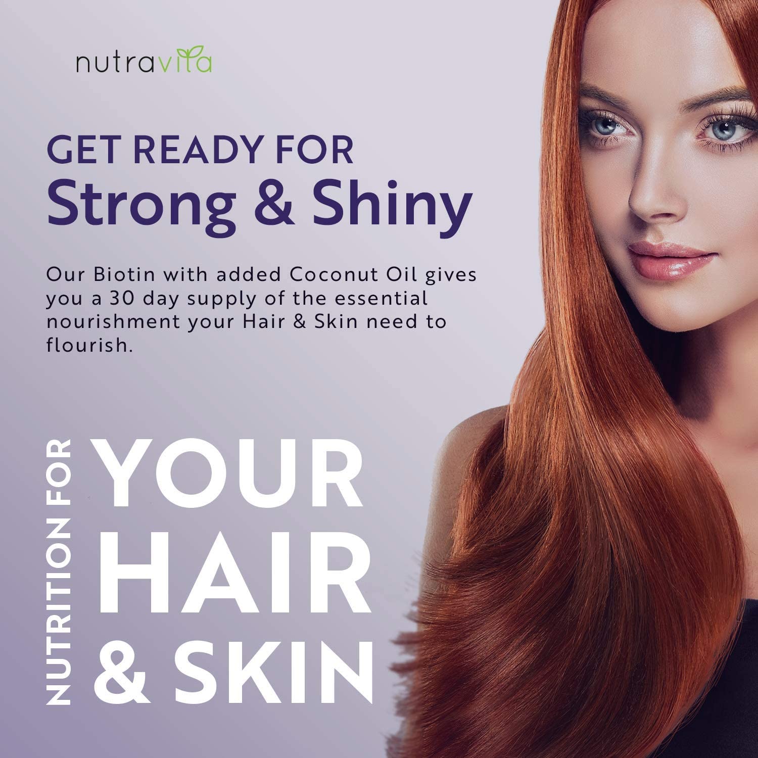Nutravita High Strength Biotin Tablets with Coconut Oil | 30 Tabs - Image 8
