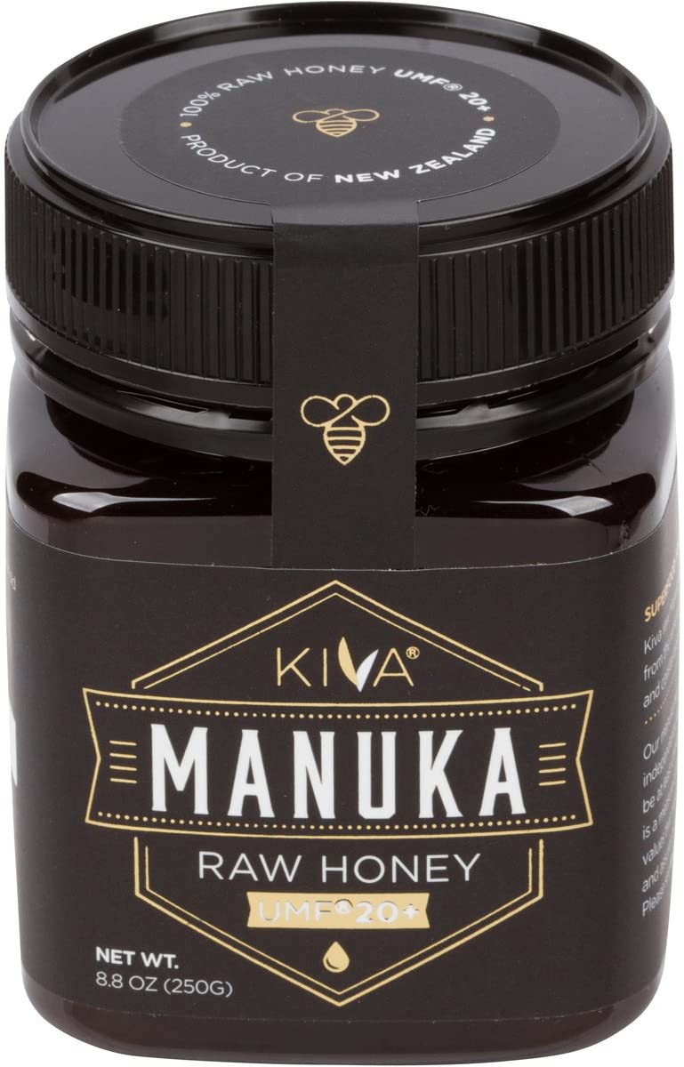 Kiva Raw Manuka Honey, Certified UMF 20+ (MGO 825+) - 250 Grams