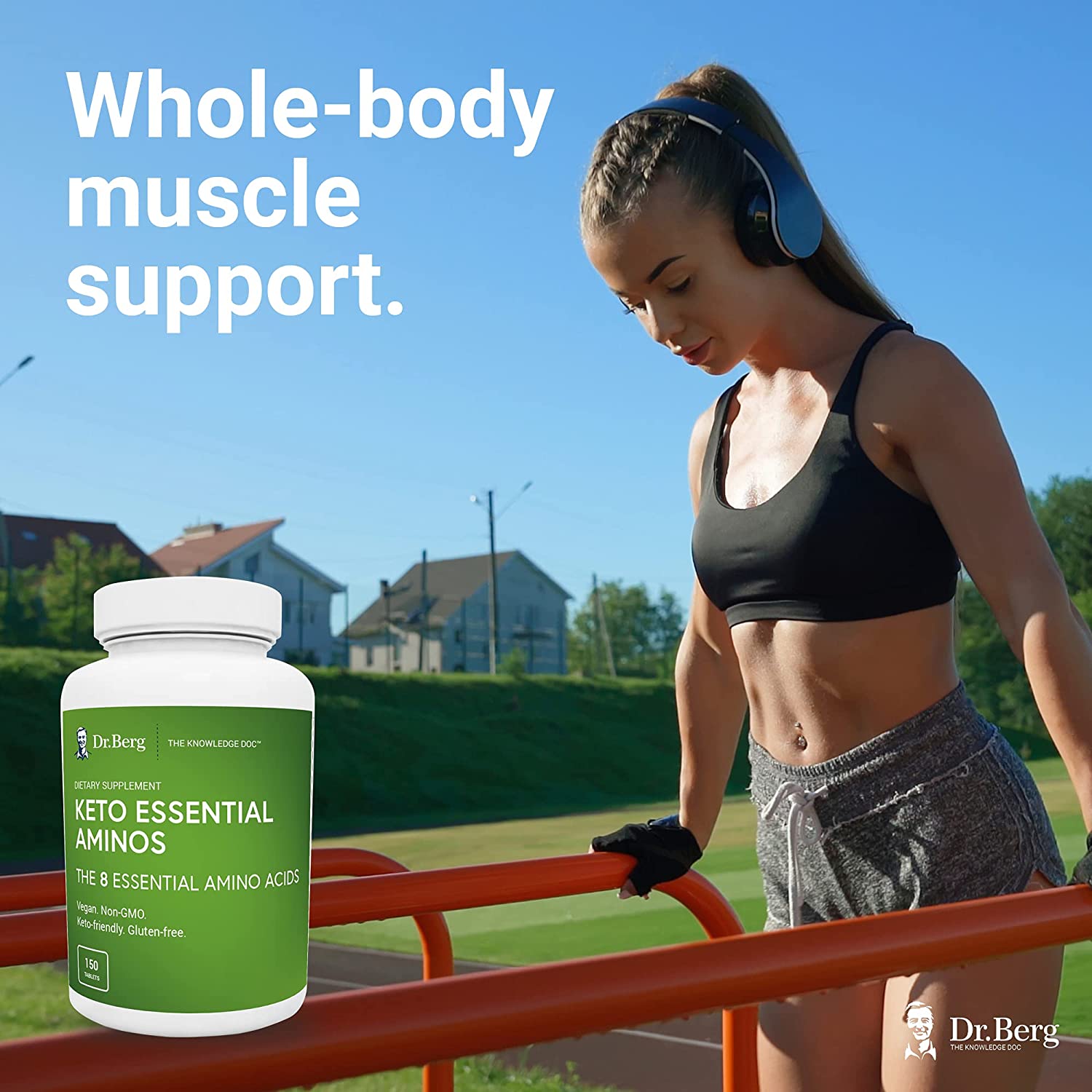 Dr berg's Keto Essential Amino acids,150 Tablets الأحماض الأمينية الأساسيه ، 8 أحماض أمينية أساسيه، 150 قرص - Image 6