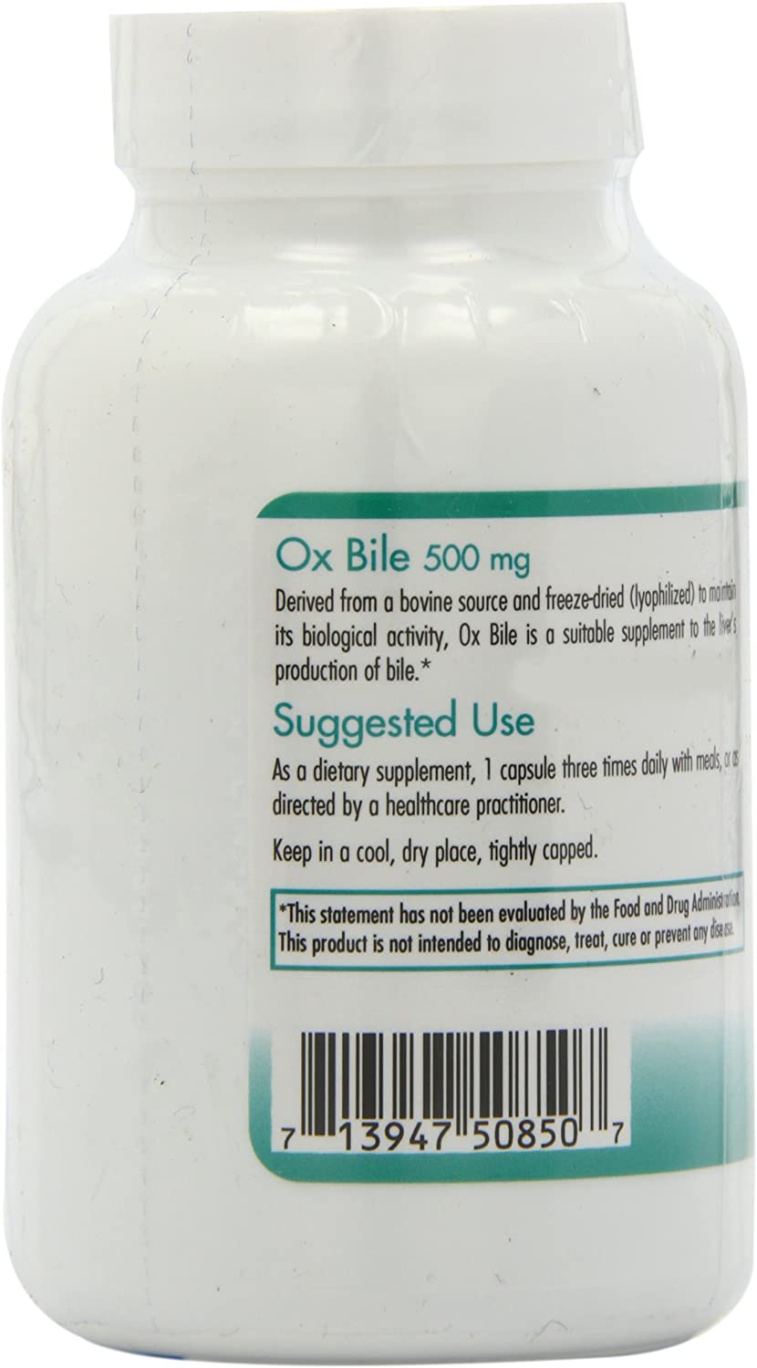Nutricology Ox Bile | Fat Digestion & Liver Support | Hypoallergenic, 100 Capsules - Image 4