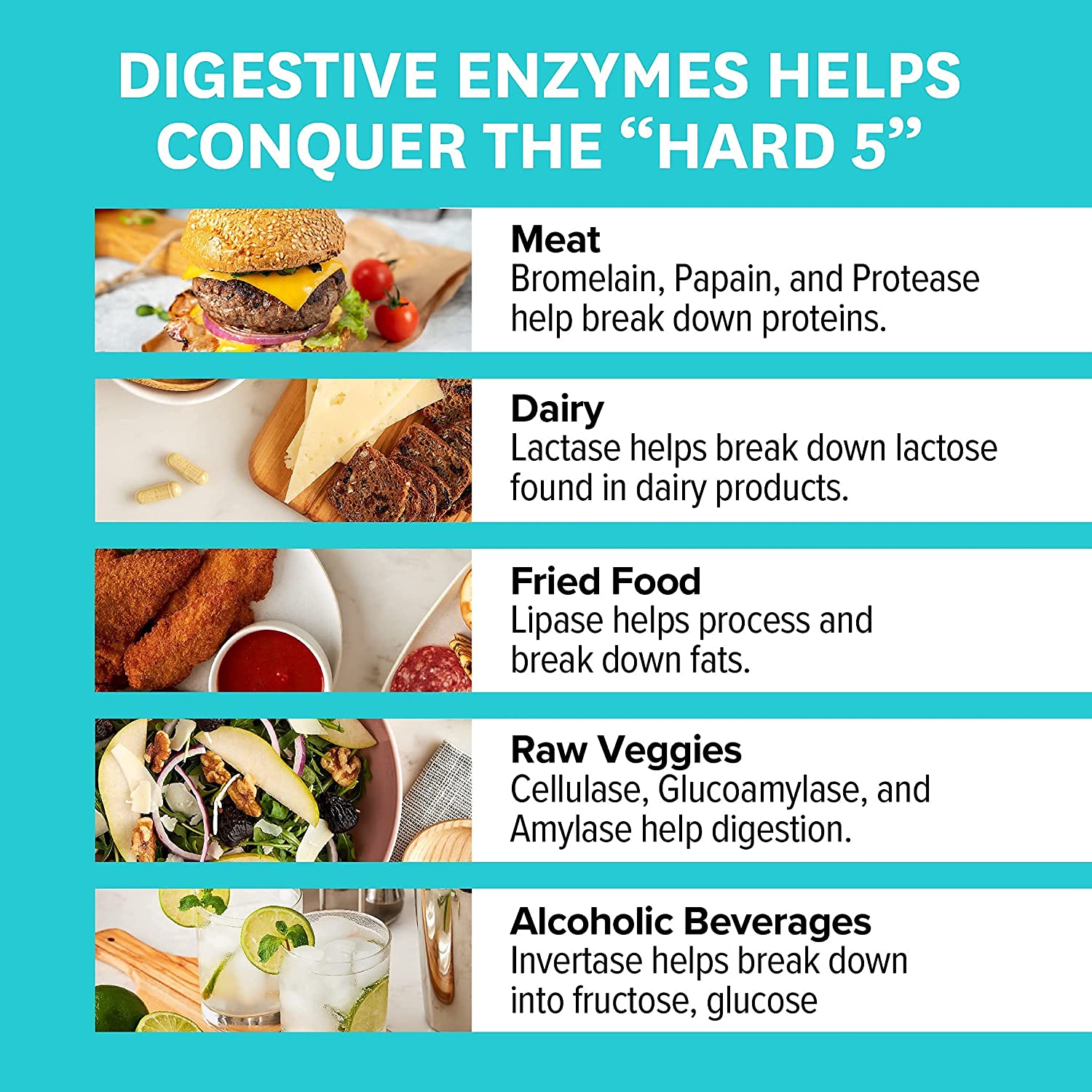 Zenwise Health Digestive Enzymes Plus Prebiotics & Probiotics | 180 Capsules - Image 6