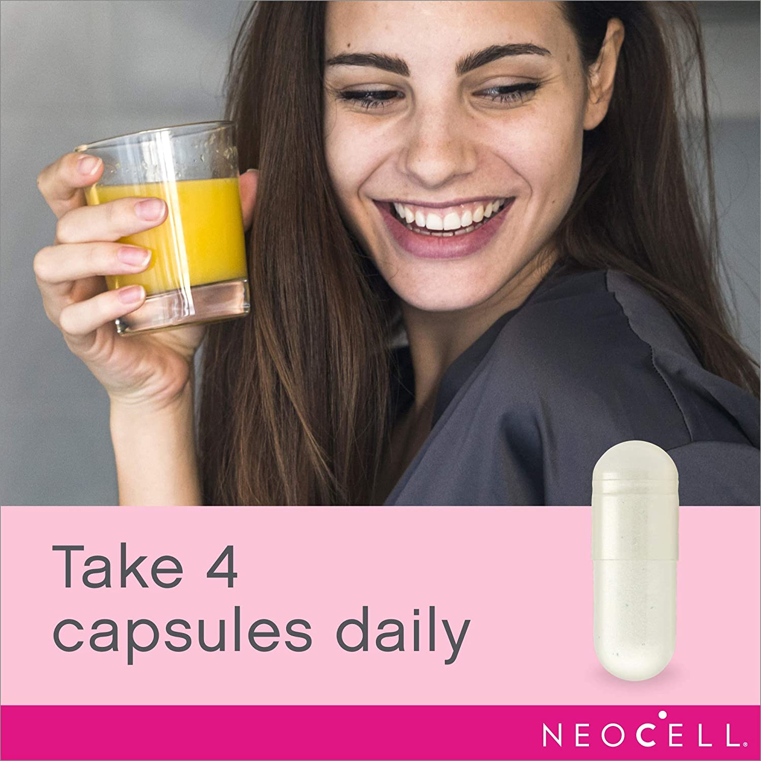 Neocell Marine Collagen, 120ct Collagen Pills with Hyaluronic Acid, Vitamin C, Magnesium, B6, B12, Zinc, and Protein, Hydrates Skin (Packaging May Vary) كولاجين بحرى (كولاجين 1 ،3) + حمض الهالورونيك وفيتامين ج وفيتامين ب6 وفيتامين ب12، لصحة الجلد والشعر ، 120 كبسولة - Image 2