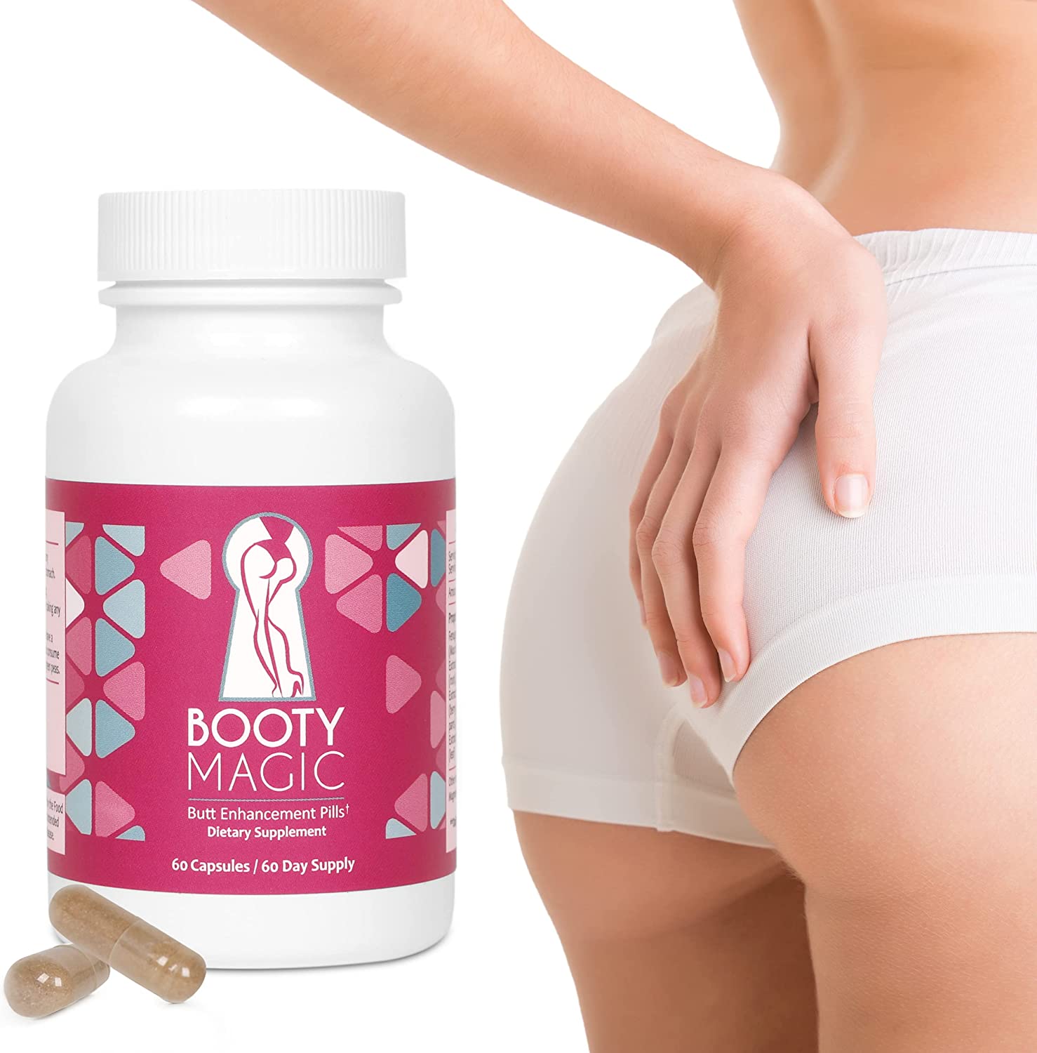 Booty Magic Ultra Butt Enhancement Pills - 2 Month Supply - Image 6