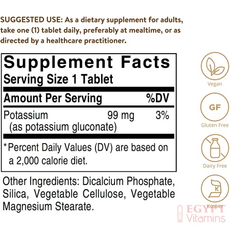 ingredients of Solgar potassium