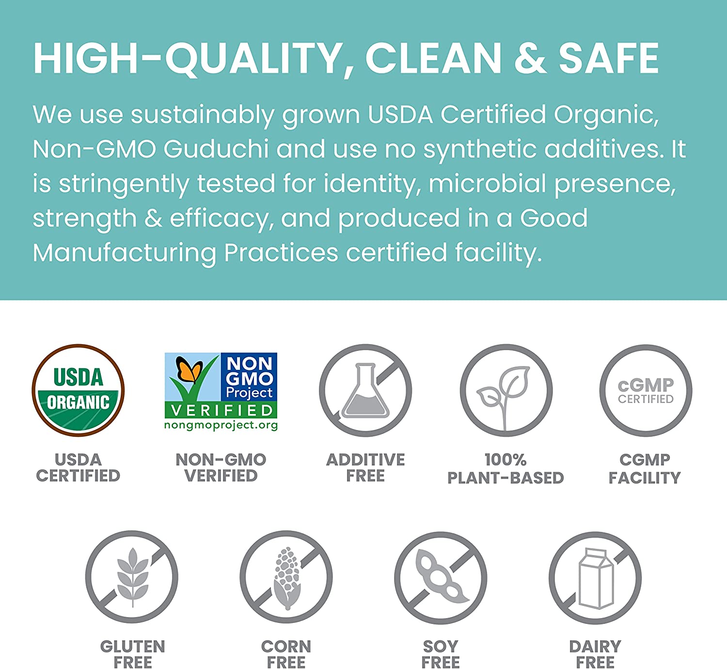 Vegan, gluten-free, and non-GMO