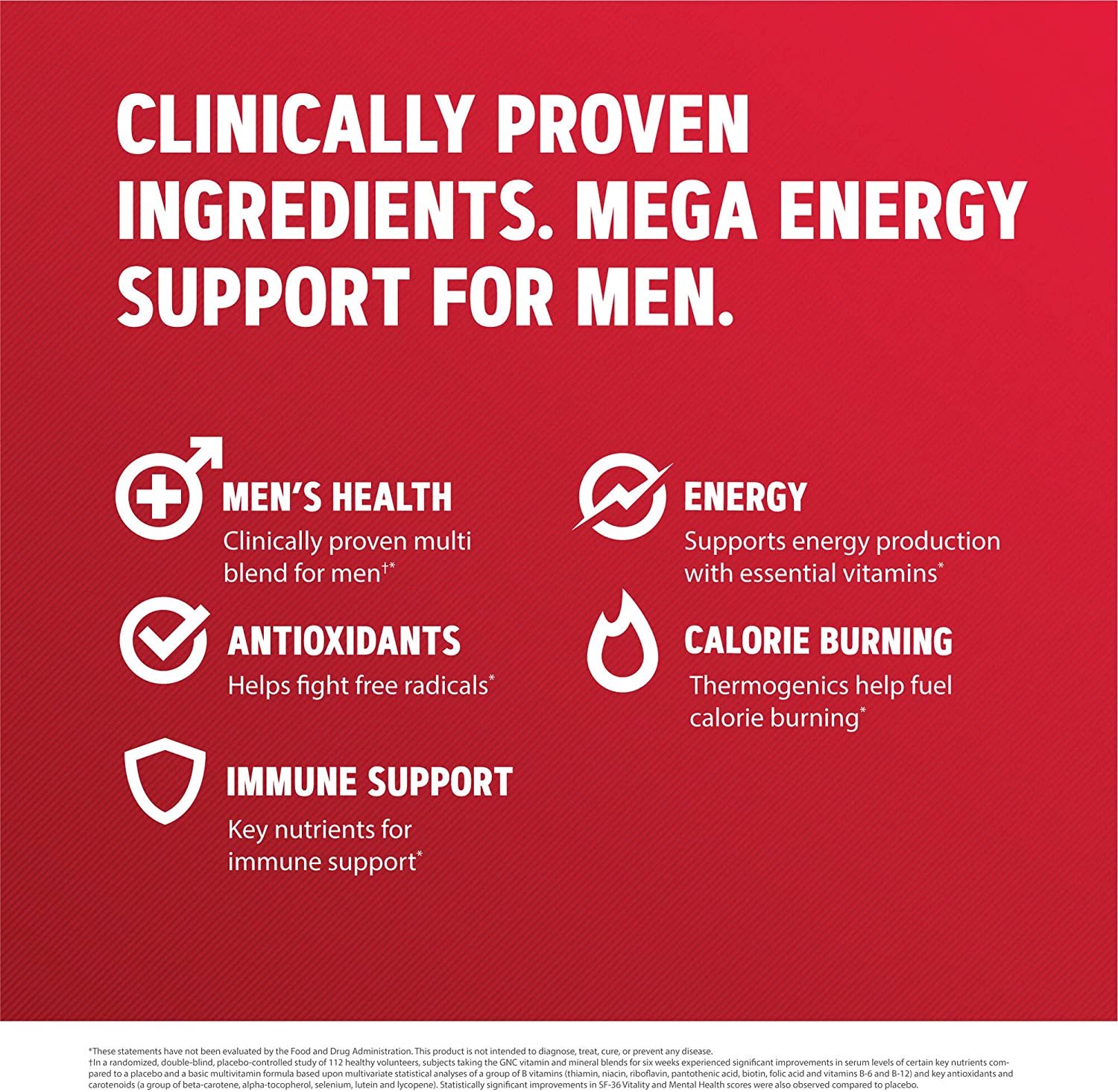 GNC Mega Men Energy & Metabolism Multivitamin | 180 Count - Image 6