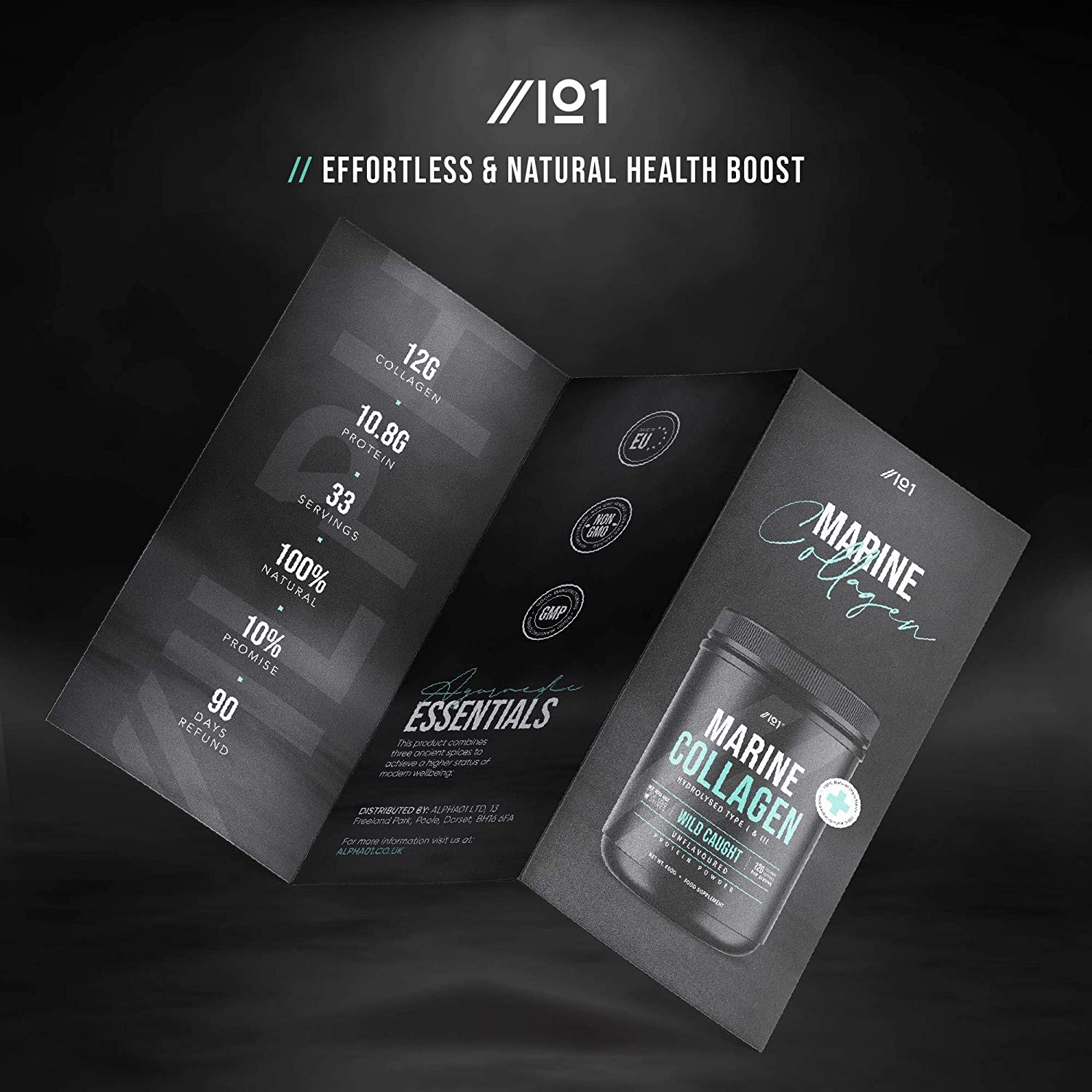 ALPHA01 Wild-Caught Marine Collagen Powder - 400 grams - Image 6
