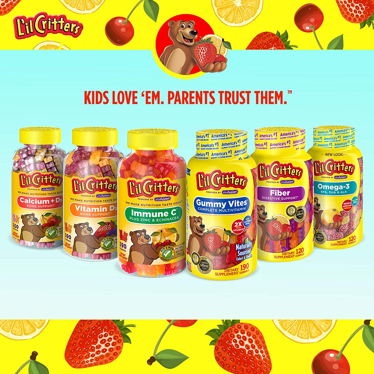 L'il Critters Omega-3 Gummy Fish with DHA, 120 Gummies أوميجا 3 من زيت السمك للأطفال 120 جامى - Image 4