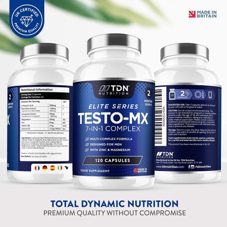 TDN Testo-MX Testosterone Booster -120 Capsules