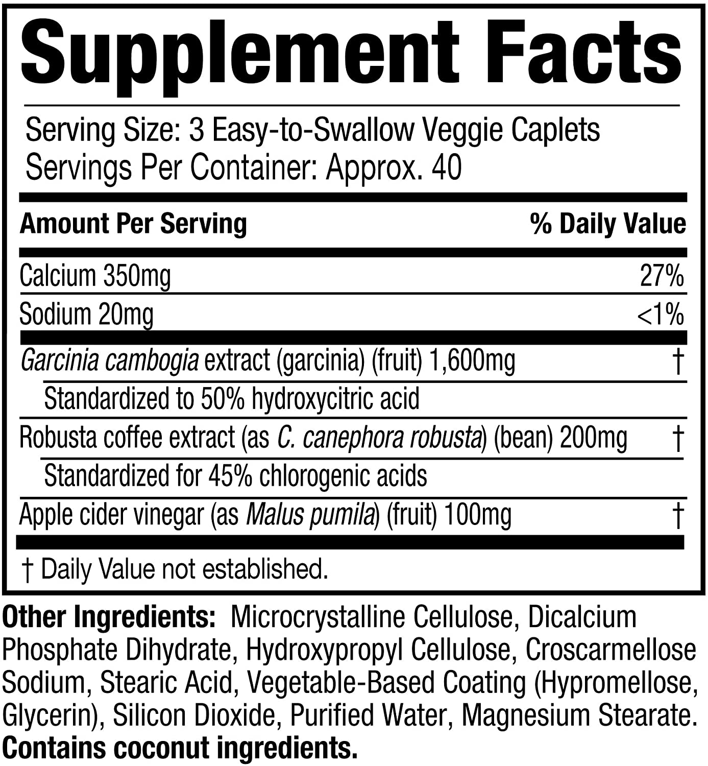 Purely Inspired Garcinia Cambogia Weight Loss Pills for Women & Men | Purely Inspired 100% Pure Garcinia Cambogia | Green Coffee Bean Extract & ACV | Weight Loss Supplement Pills | Weight Loss Products | 120 Pills الجارسينيا كامبوجيا مع حبوب القهوه الخضراء وخل التفاح لفقدان الوزن 120 حباية - Image 8