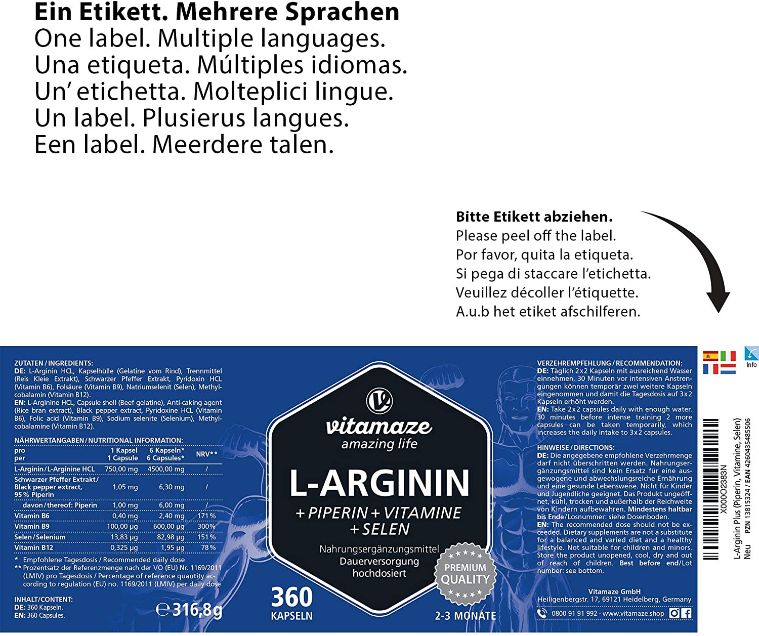 Vitamaze l-arginine