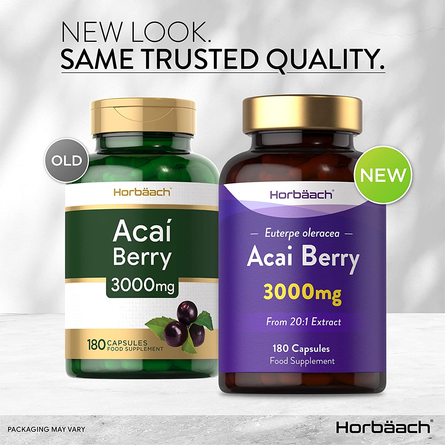 Pure Acai Berry 3000mg | 180 Powder Capsules (6 Months Supply) | Natural Freeze Dried Acai Berries | by Horbaach توت الاكاي 3000 مجم لتعزيز صحة الجهاز المناعي ويحسن صحة الجهاز الهضمي ويقوي القدره الدماغيه - Image 3