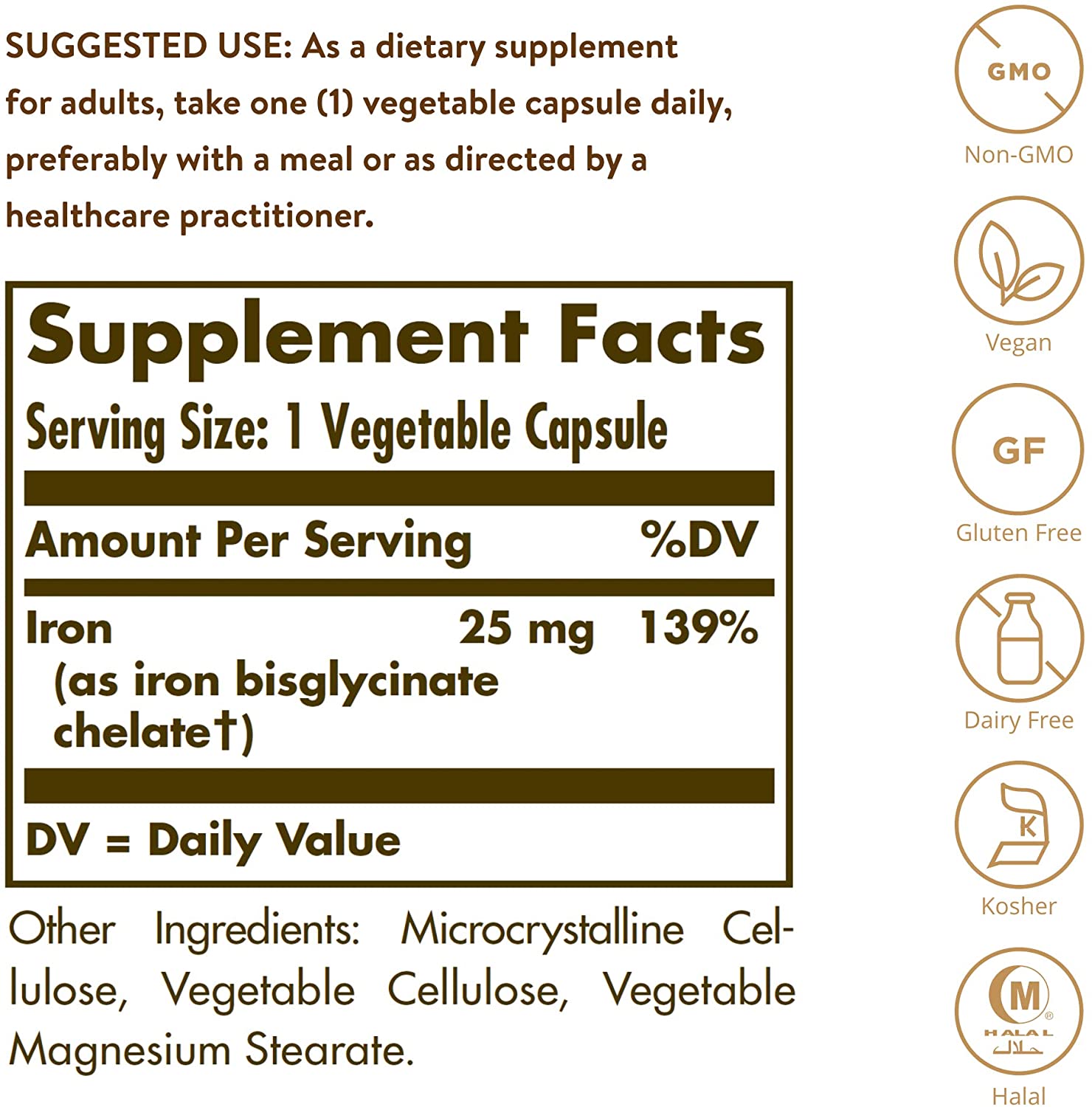 Solgar Gentle Iron | 180 Capsules - Image 2