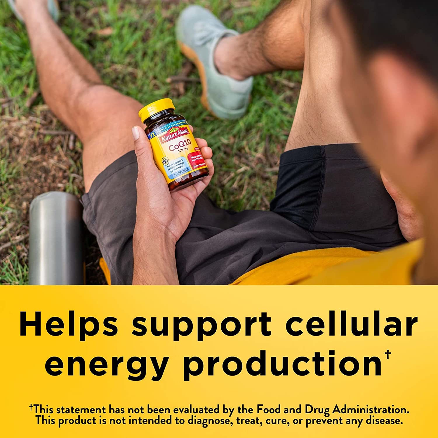 Nature Made CoQ10 200 mg, Dietary Supplement for Heart Health and Cellular Energy Production, 105 Softgels, 105 Day Supply كيو 10، 200 مجم ، لصحة القلب و الأوعية الدموية ، وزيادة مستويات الطاقة ،105كبسولة - Image 12