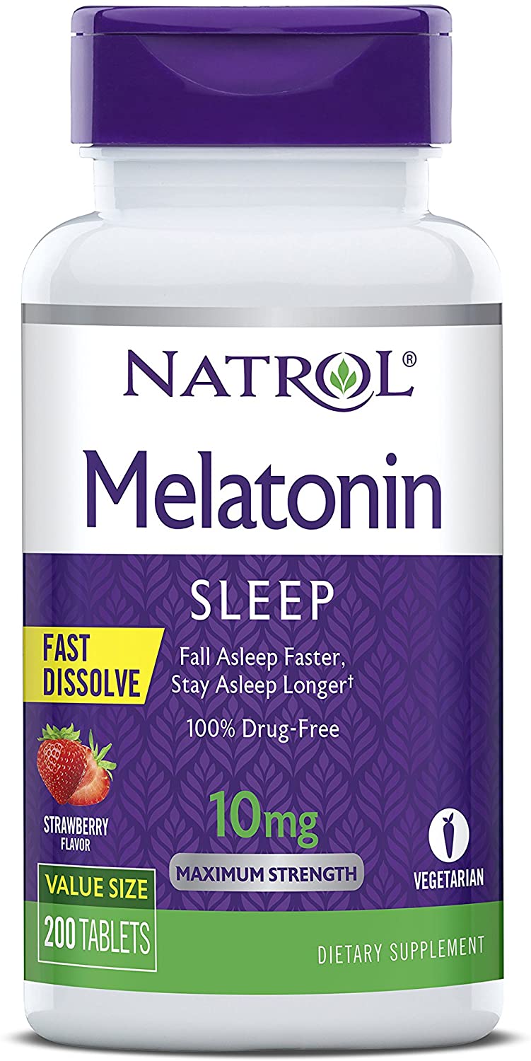 Natrol Fast Dissolve Melatonin 10mg | Sleep Support | 100ct