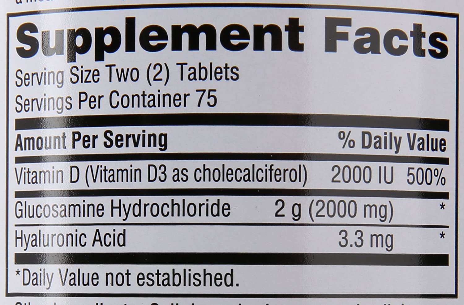 Schiff Glucosamine 2000mg with Vitamin D3 and Hyaluronic Acid ,Joint Supplement-150 tablets جلوكوزامين 2,000 مجم مع فيتامين د3 وحمض الهيالورونك لصحة المفاصل ولتسهيل الحركة ، 150 قرص - Image 10