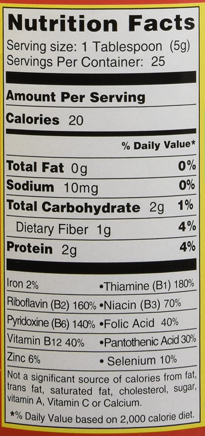 Bragg Premium Nutritional Yeast Seasoning, source of vitamin B12 ,127 grams<br/> الخميرة الغذائية،مصدر غنى بفيتامين ب12 ،127 جرام - Image 4