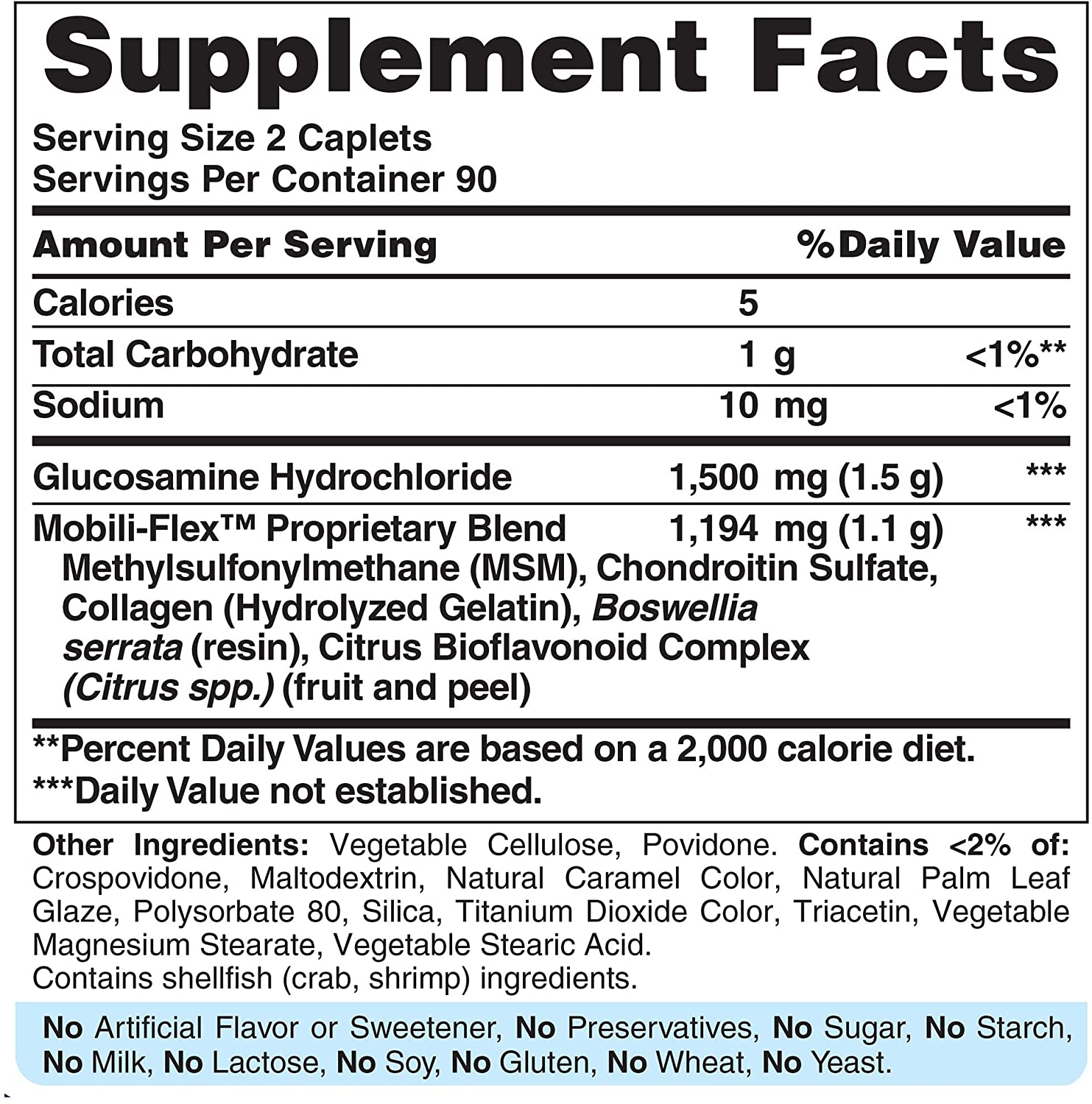 Puritan's Pride Triple Strength Glucosamine, Chondroitin and Msm Joint Soother, 180 Count