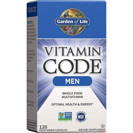 Garden of Life Vitamin CODE Men’s Multivitamin | Raw Whole Food Formula | 120 Capsules