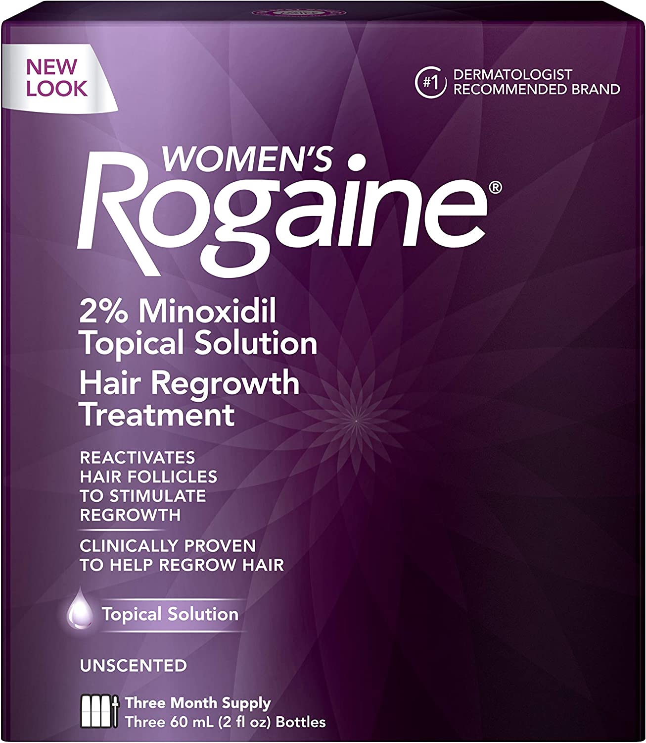 Rogaine Women's 2% Minoxidil Solution - 3-Month Supply
