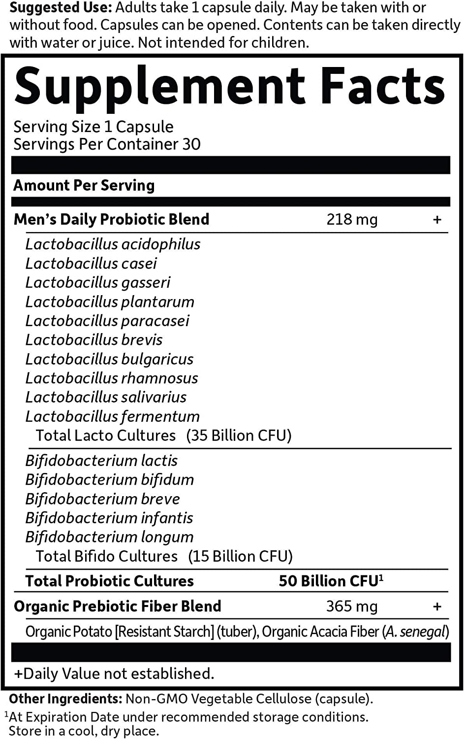 Garden of Life Probiotics for Men 50 Billion CFU, 30 Capsule - Image 6
