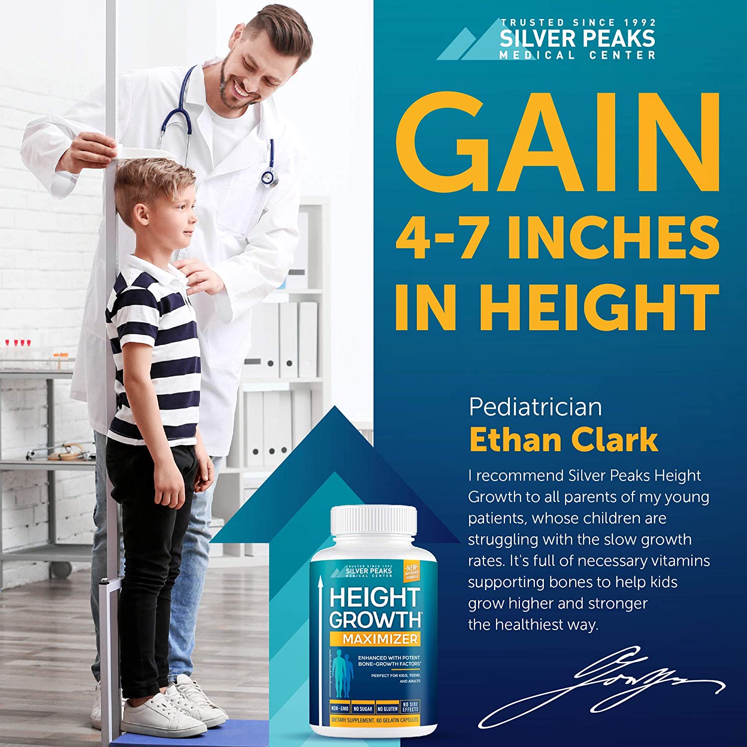 Silver Peaks Height Growth Maximizer- 60 capsules - Image 3