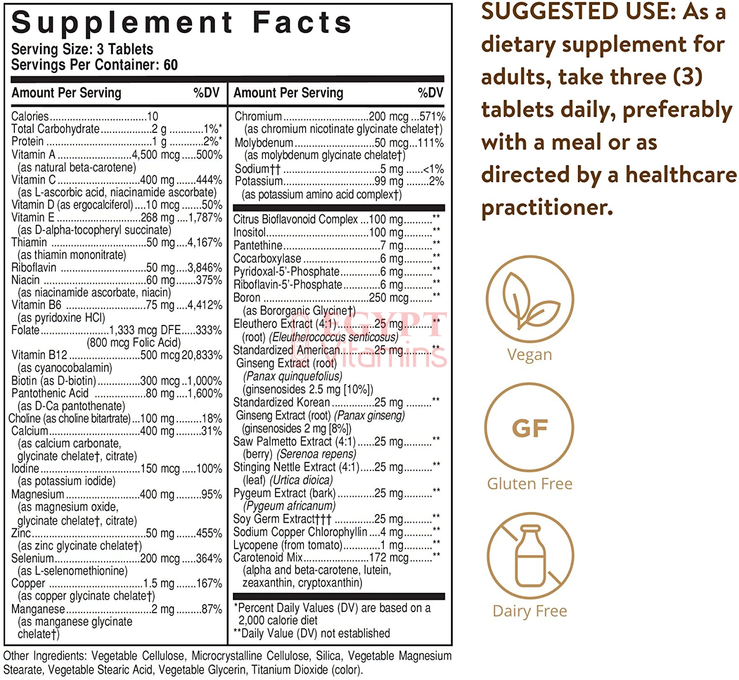 Solgar Male Multiple - Multivitamins and Multiminerals for Men, 180 Tabletsسولجر فيتامينات و معادن متعددة لتحسين الصحة العامة للرجال ، 180 حباية - Image 2